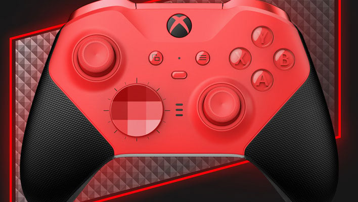 Red Xbox wireless controller