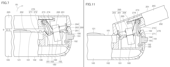 fig7 and fig11 hinge mechanism
