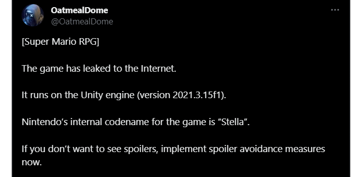 Super Mario RPG Remake Leaked Ahead of Release