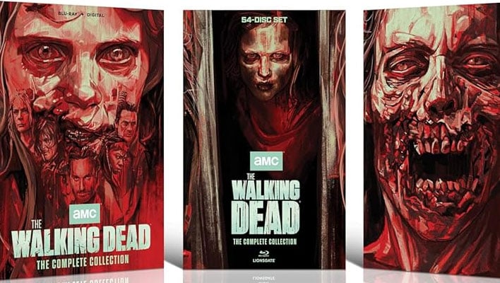 The Walking Dead Complete series Blu-ray collection.