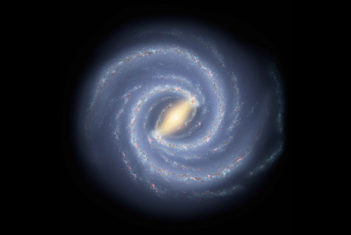 artist rendition milky way galaxy