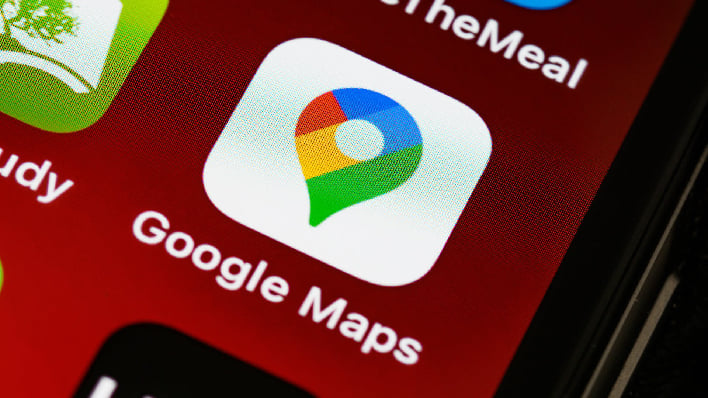 google maps on smartphone