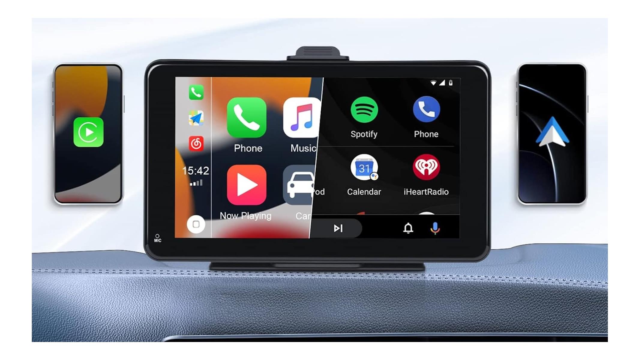 Upgrade to Apple CarPlay or Android Auto for $100 with this display