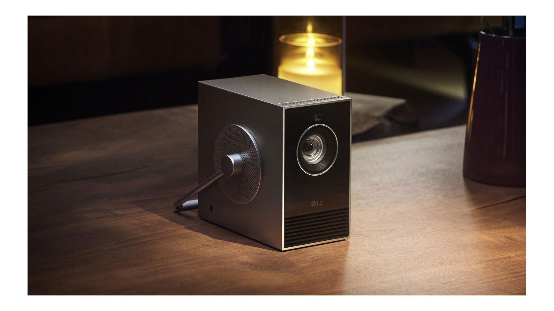 LG CineBeam Qube 4K projector doubles as a curious design piece