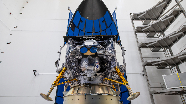 peregrine lunar lander before launch