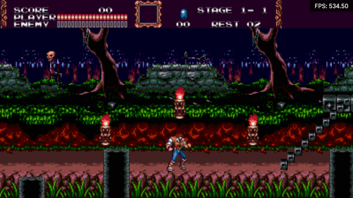 castlevania bloodlines widescreen