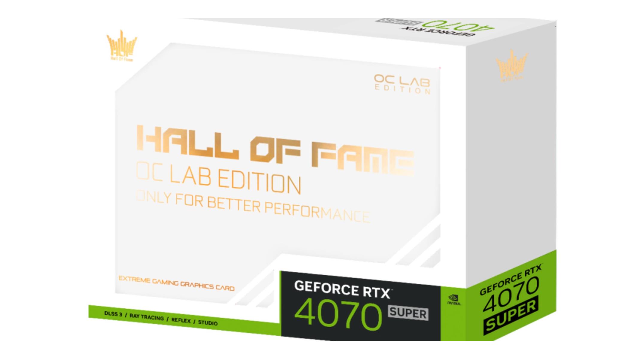 Galax Unveils Stunning White GeForce RTX 4070 Super Hall Of Fame