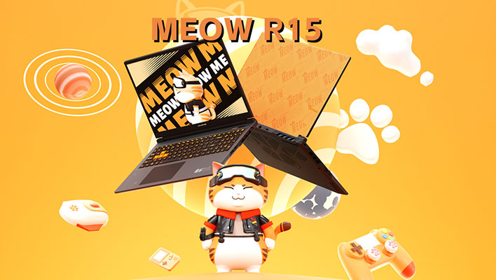 Banner for Colorfire's Meow 15 gaming laptop