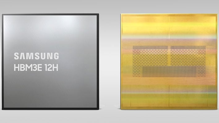 Samsung HBM3D 12H memory chips