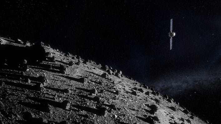 artist illustration hera approaching dimorphos