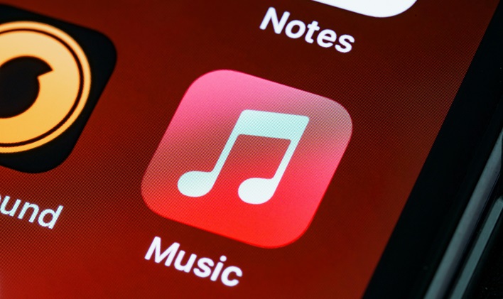 muzyka Apple na ekranie iPhone'a