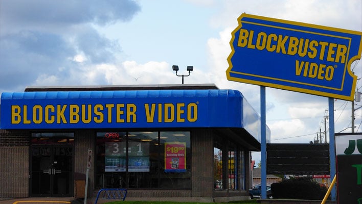 Blockbuster store.
