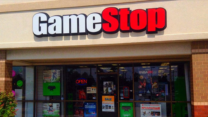 GameStop store (angled view)