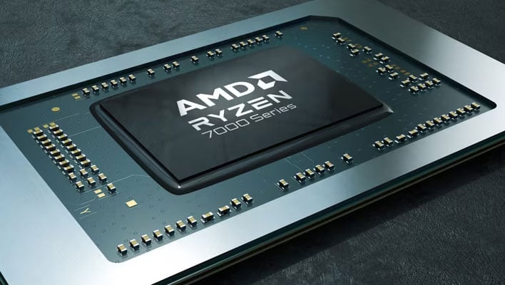 AMD Ryzen 7000 APU (angled view).