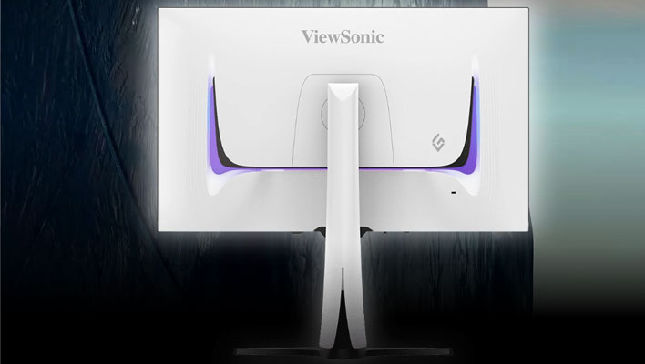 Widok z tyłu monitora do gier ViewSonic XG272-2K-OLED.