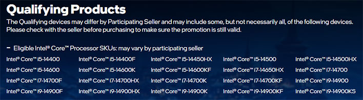 Elenco delle CPU Intel idonee per l'offerta in bundle di Star Wars Outlaw.