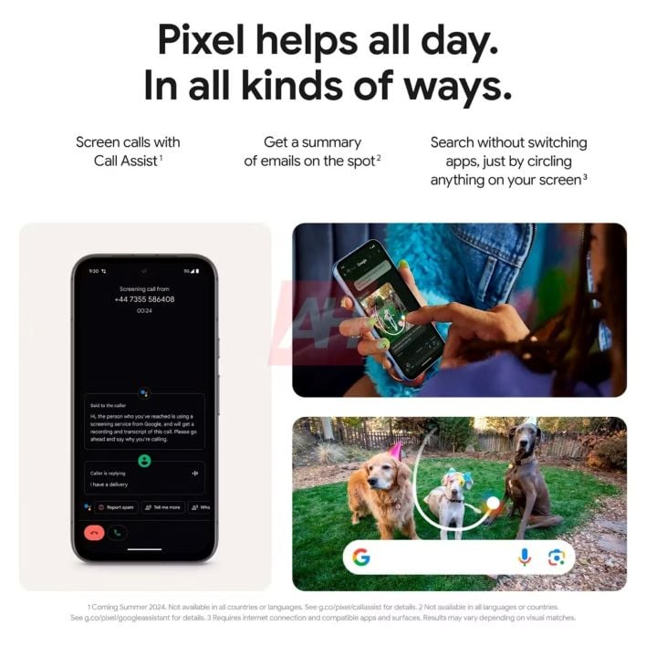 affiche marketing du pixel 8a de google