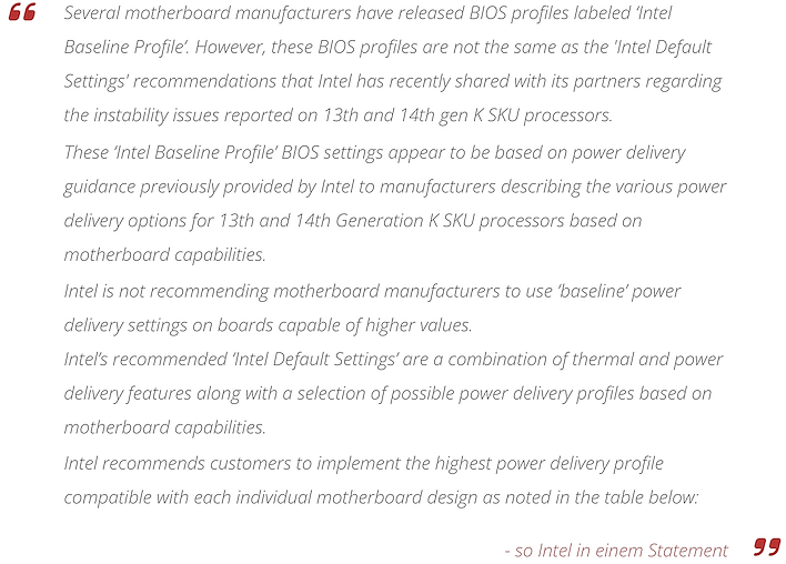 hardwareluxx intel statement