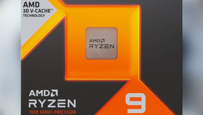 AMD Ryzen 9 CPU box on a blurred background.