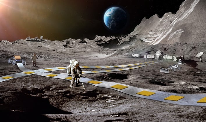 NASA Details Wild Plan To Build A Levitating Robot Railway On The Moon