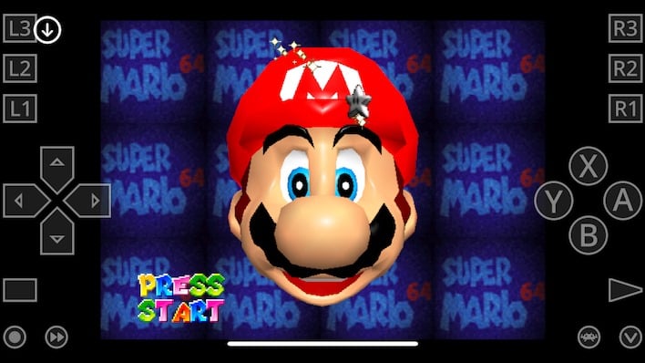 héros rétroarque iphone mario64