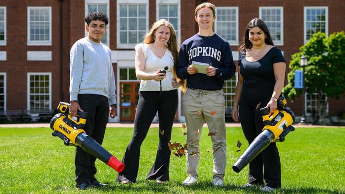 college students engineer a leaf blower silencer that blew black and decker away