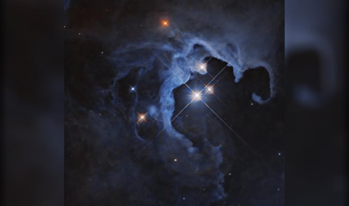 Hero NASA Hubble Trio Stars