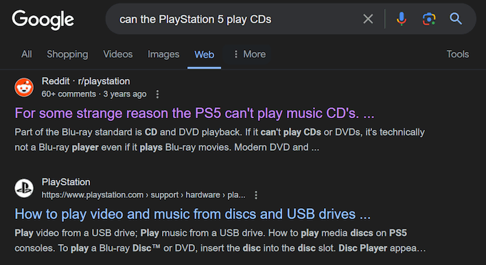 playstation 5 cds web