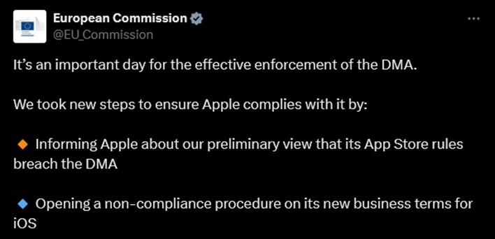 european commission tweet x