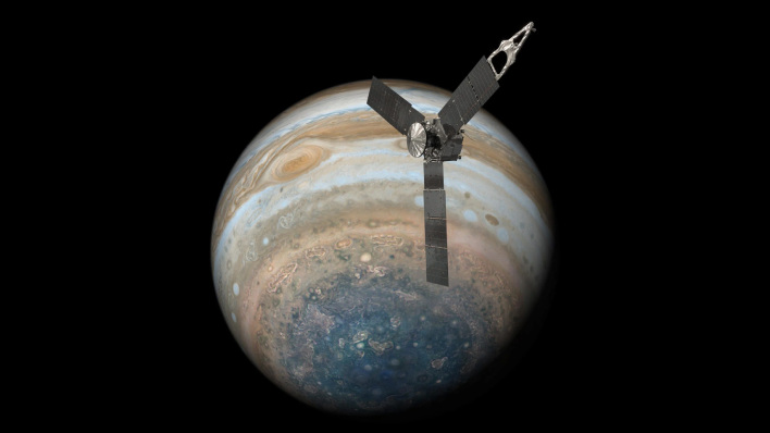 nasa juno jupiter render