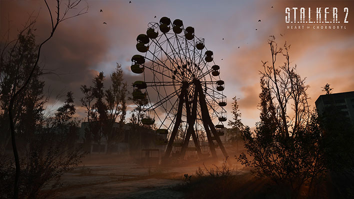 Ferris wheel in Stalker 2: Heart of Chornobyl.