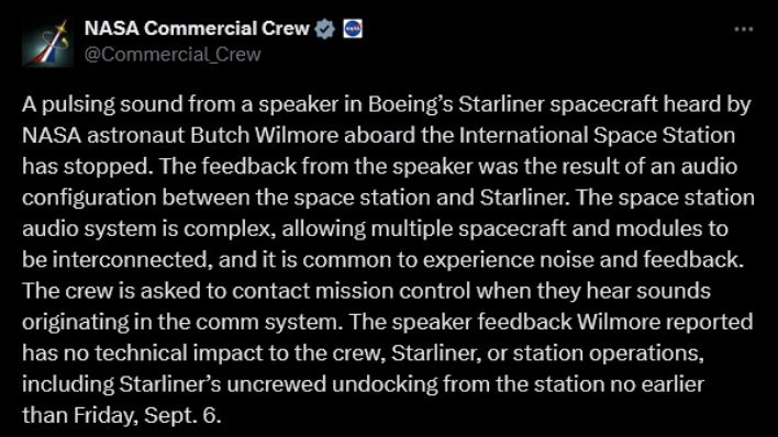 nasa ping starliner x