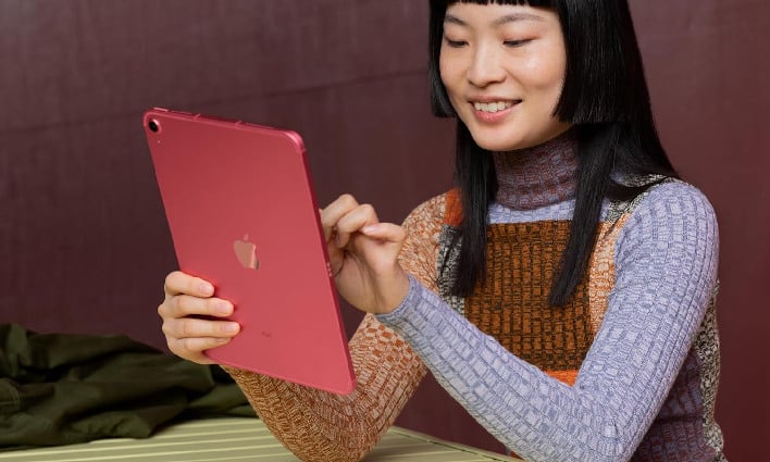 ipad being used