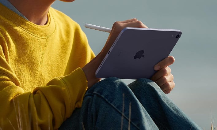 ipad mini being used