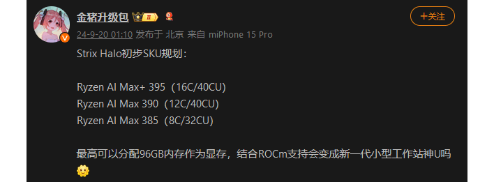 golden pig upgrade strix halo leak