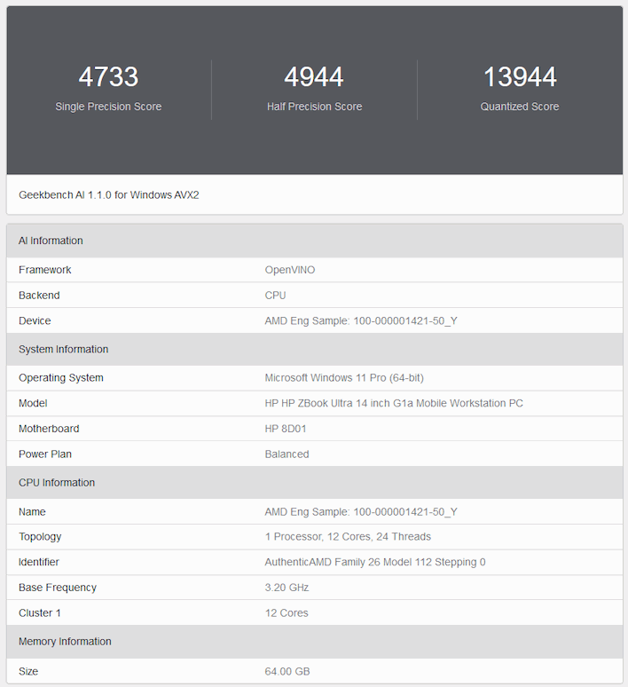 amd strix halo geekbench ai