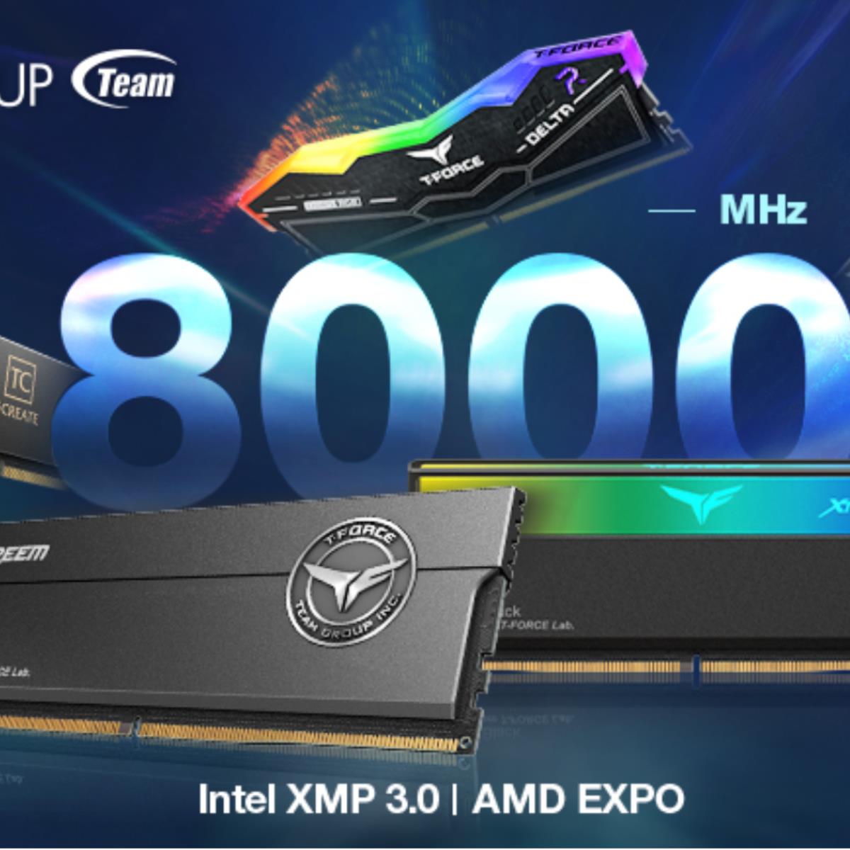 DDR5 8000 16gb×2 (32gb) XMP/EXPO両対応 納品書付 TeamGroup's Latest DDR5-8000 Memory Supports Both Intel XMP