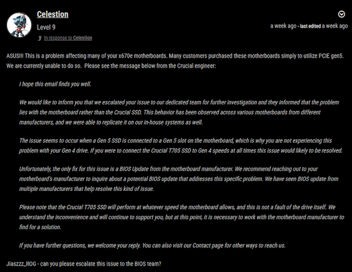 celestion rog forums crucial response