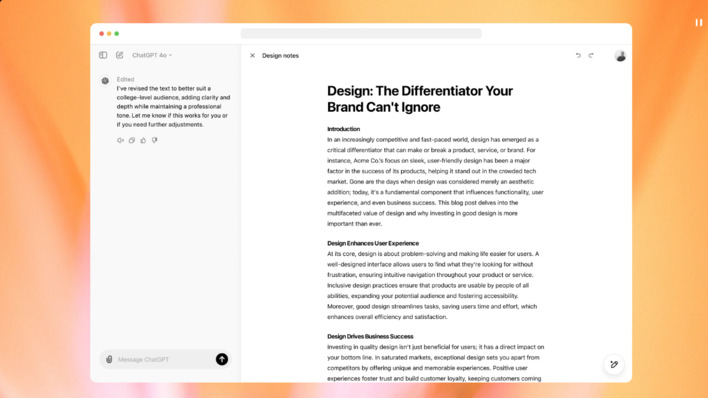 OpenAI s Canvas Tech May Transform How ChaptGPT Users Write And Create Code OpenAI s Canvas Tech May Transform How ChaptGPT Users Write And Create Code