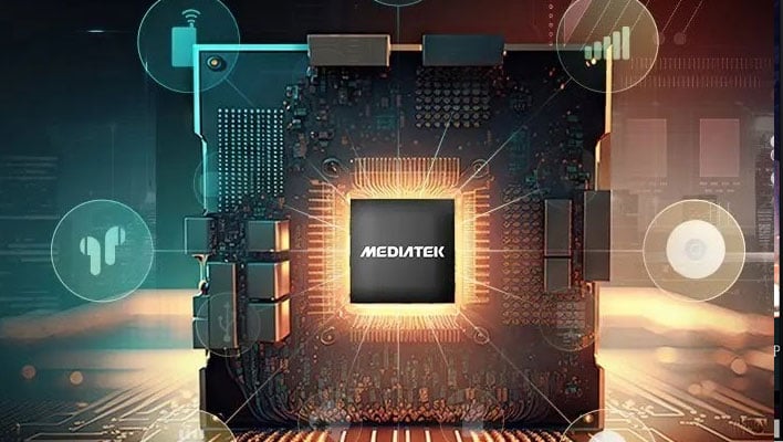 MediaTek chip in a motherboard.