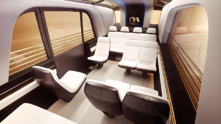 tesla robovan interior