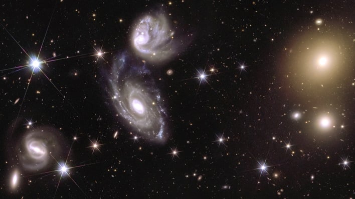 Euclid spots interacting galaxies