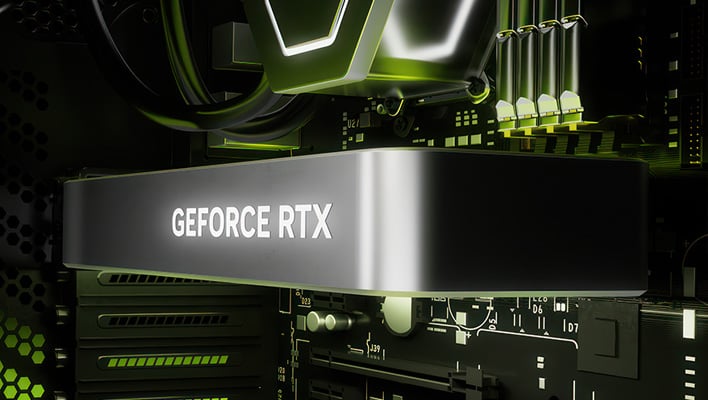 GeForce RTX graphics card in a PC.