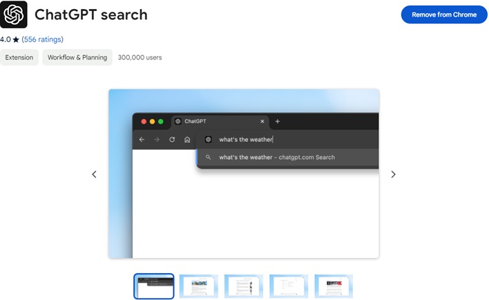 chatgpt search google chrome