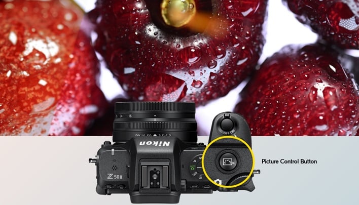 nikon z50ii picture control button