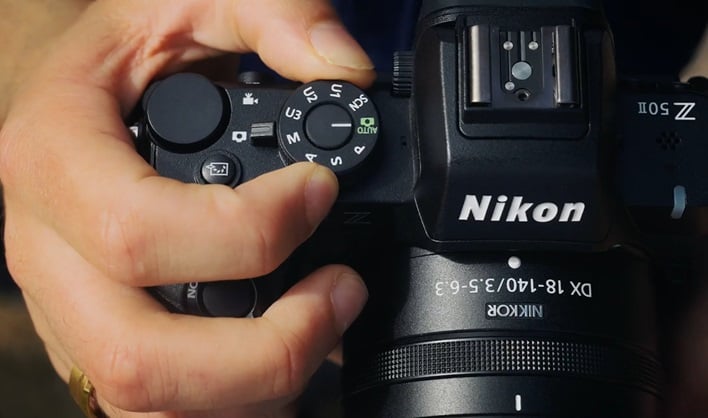 nikon z50ii top down view