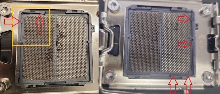 damaged sockets arrows