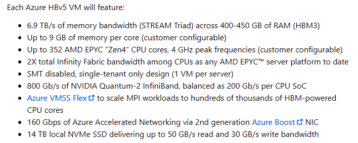 azure hbv5 vm specs