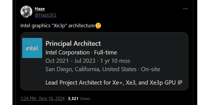 haze xe3p tweet