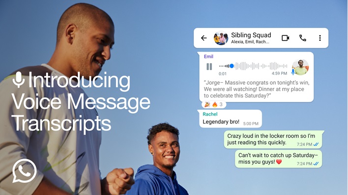 whatsapp voice message transcripts